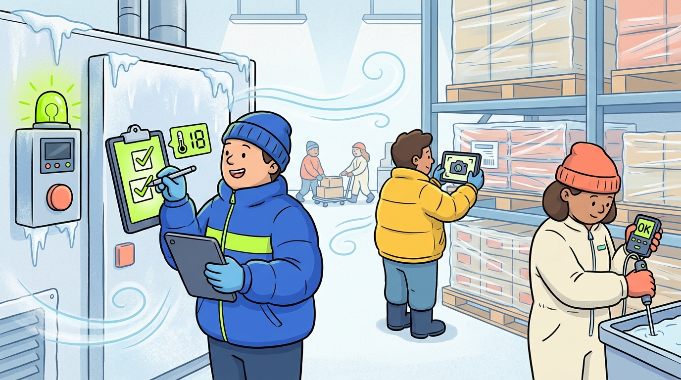 Cold Storage Temperature Checklist — Warehouse & Logistics