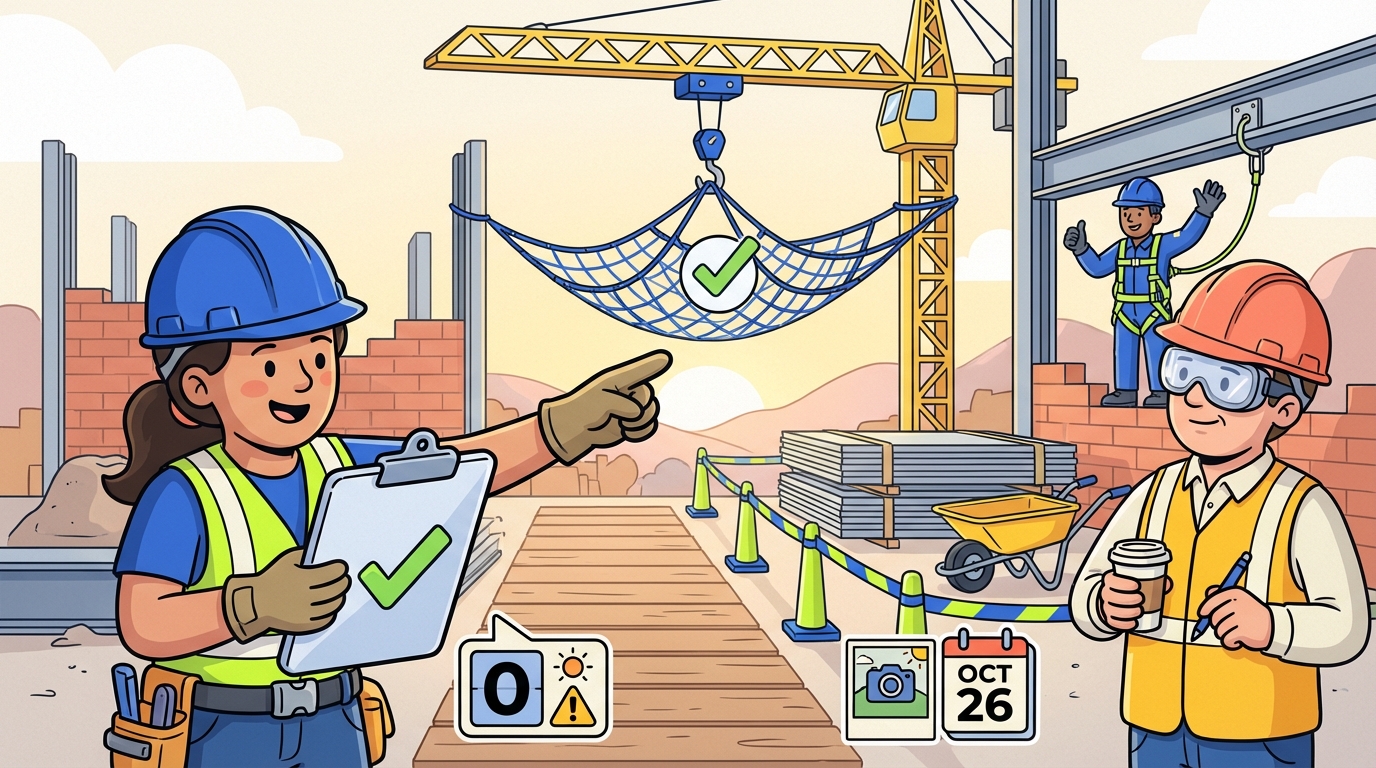 Construction Site Safety Walk Checklist — Construction