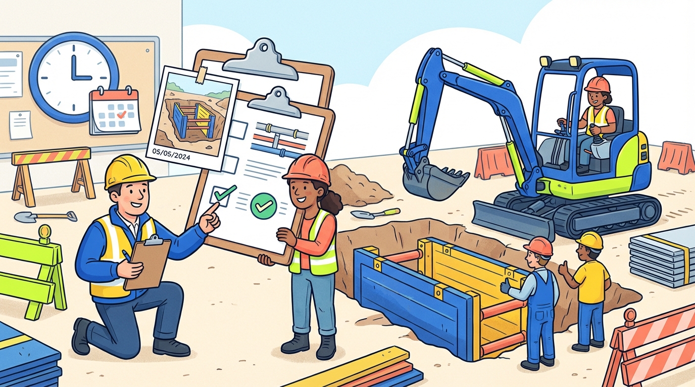 Excavation Pre-Task Checklist — Construction