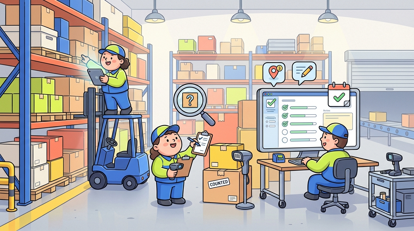 Inventory Cycle Count Checklist — Warehouse & Logistics