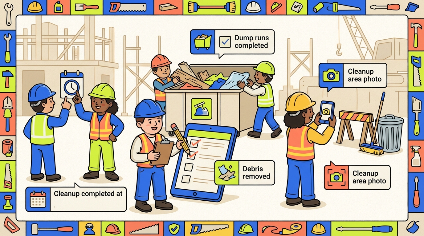 Jobsite Cleanup Checklist — Construction