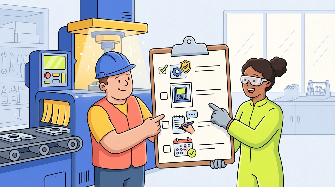 Manufacturing Operator Training Checklist — Manufacturing