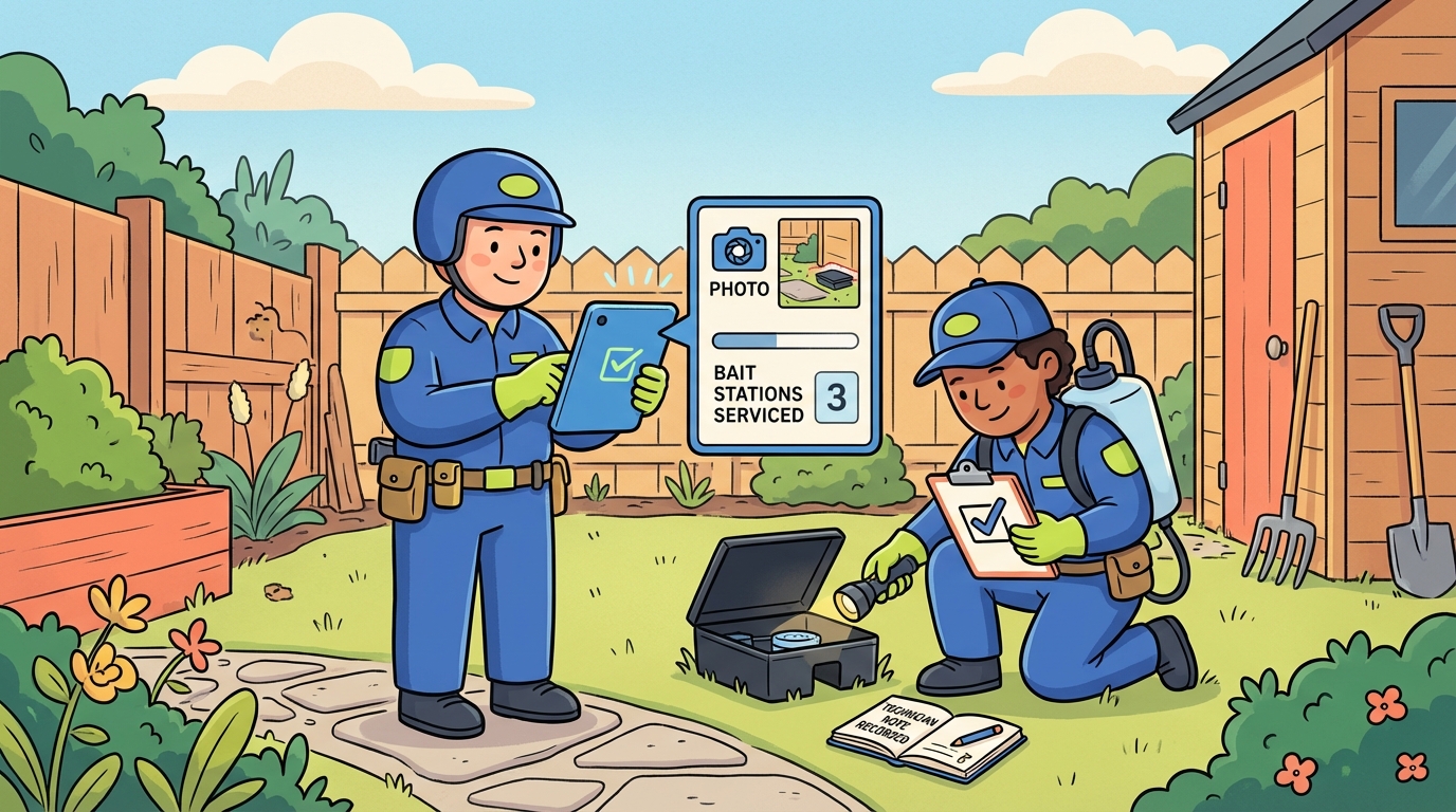 Pest Control Service Visit Checklist — Field Service