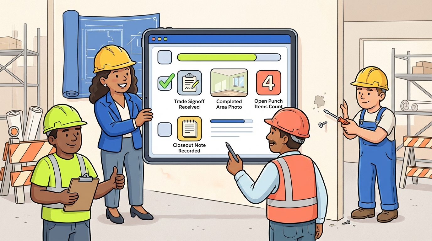 Punch List Closeout Checklist — Construction