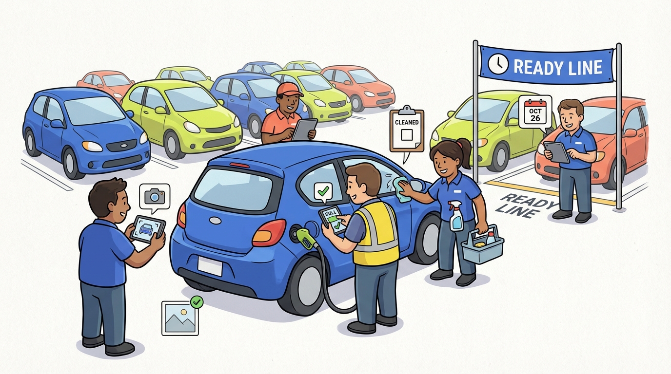 Rental Car Turnaround Checklist — Automotive & Fleet