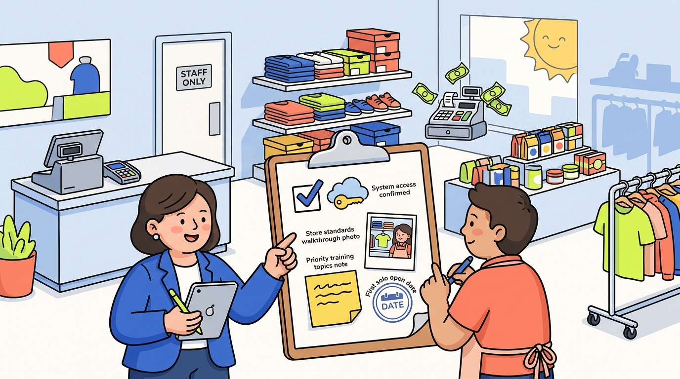 Retail Store Manager Onboarding Checklist — Retail