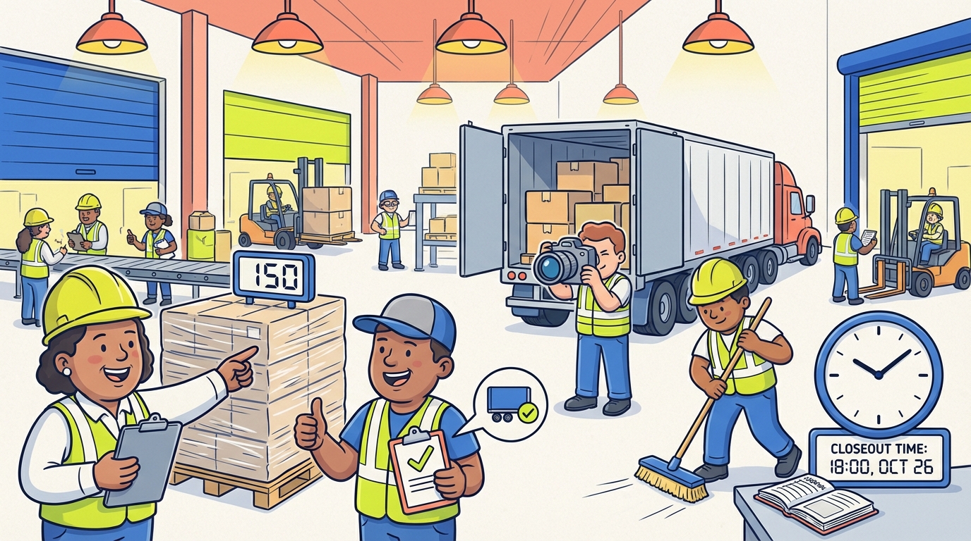 Shipping Dock Closeout Checklist — Warehouse & Logistics