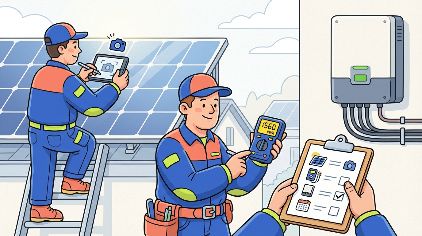 Solar Service Visit Checklist — Field Service