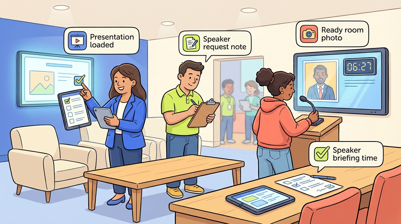 Speaker Ready Room Checklist — Events