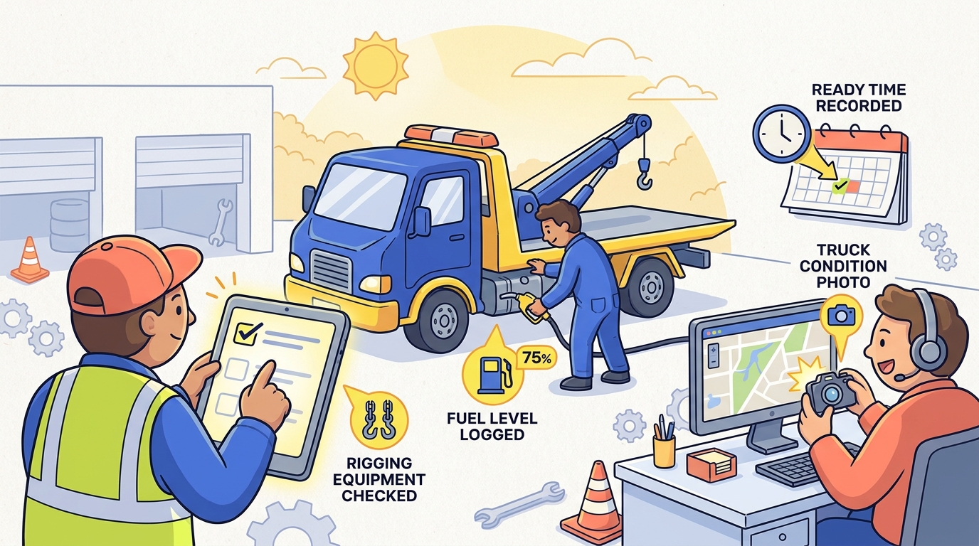 Tow Truck Readiness Checklist — Automotive & Fleet