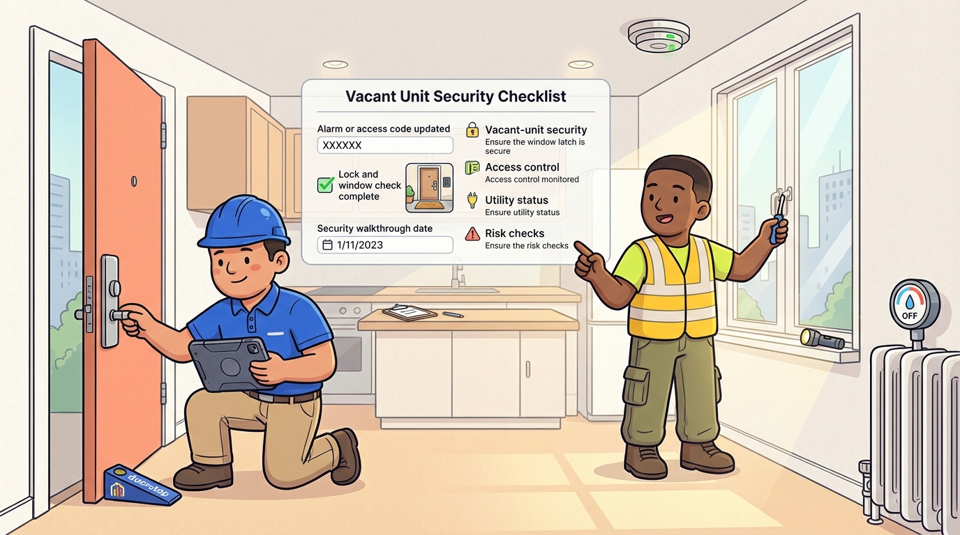 Vacant Unit Security Checklist — Property Management