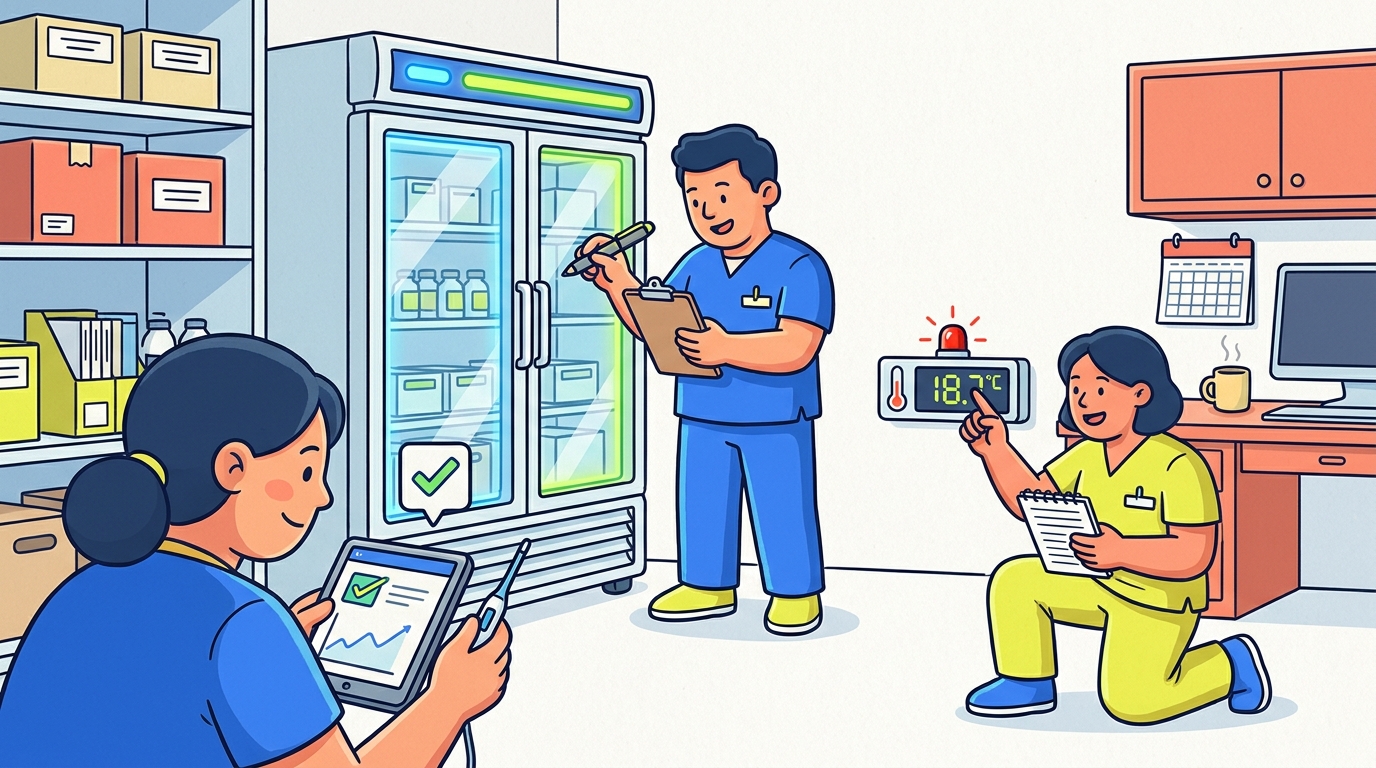 Vaccine Storage Temperature Checklist — Healthcare