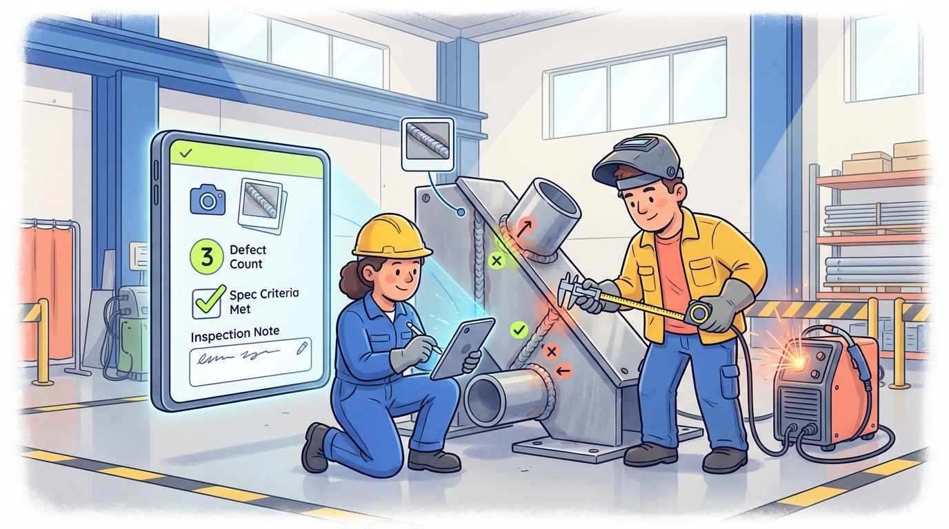 Weld Quality Inspection Checklist — Manufacturing